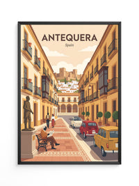 Antequera Stadtansicht Retro