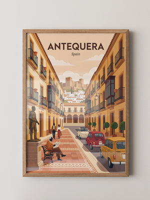Antequera Stadtansicht Retro