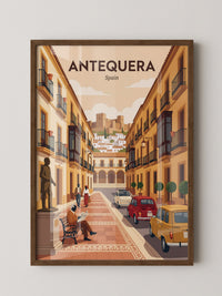 Antequera Stadtansicht Retro