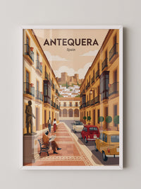 Antequera Stadtansicht Retro