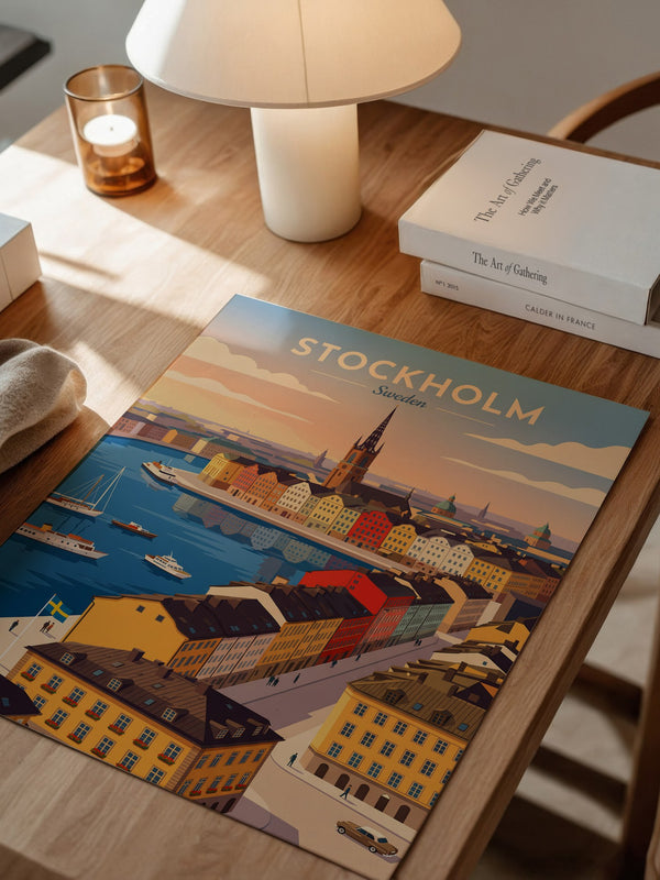 Stockholm Altstadt Skyline Vintage