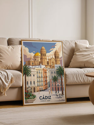 Cádiz Kathedrale Pastellfarben
