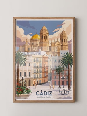 Cádiz Kathedrale Pastellfarben