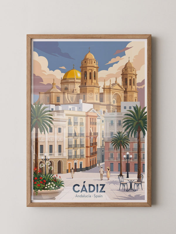 Cádiz Kathedrale Pastellfarben