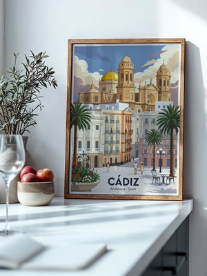 Cádiz Kathedrale Pastellfarben