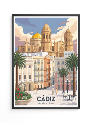 Cádiz Kathedrale Pastellfarben