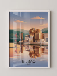 Bilbao Architektur Sonnenuntergang