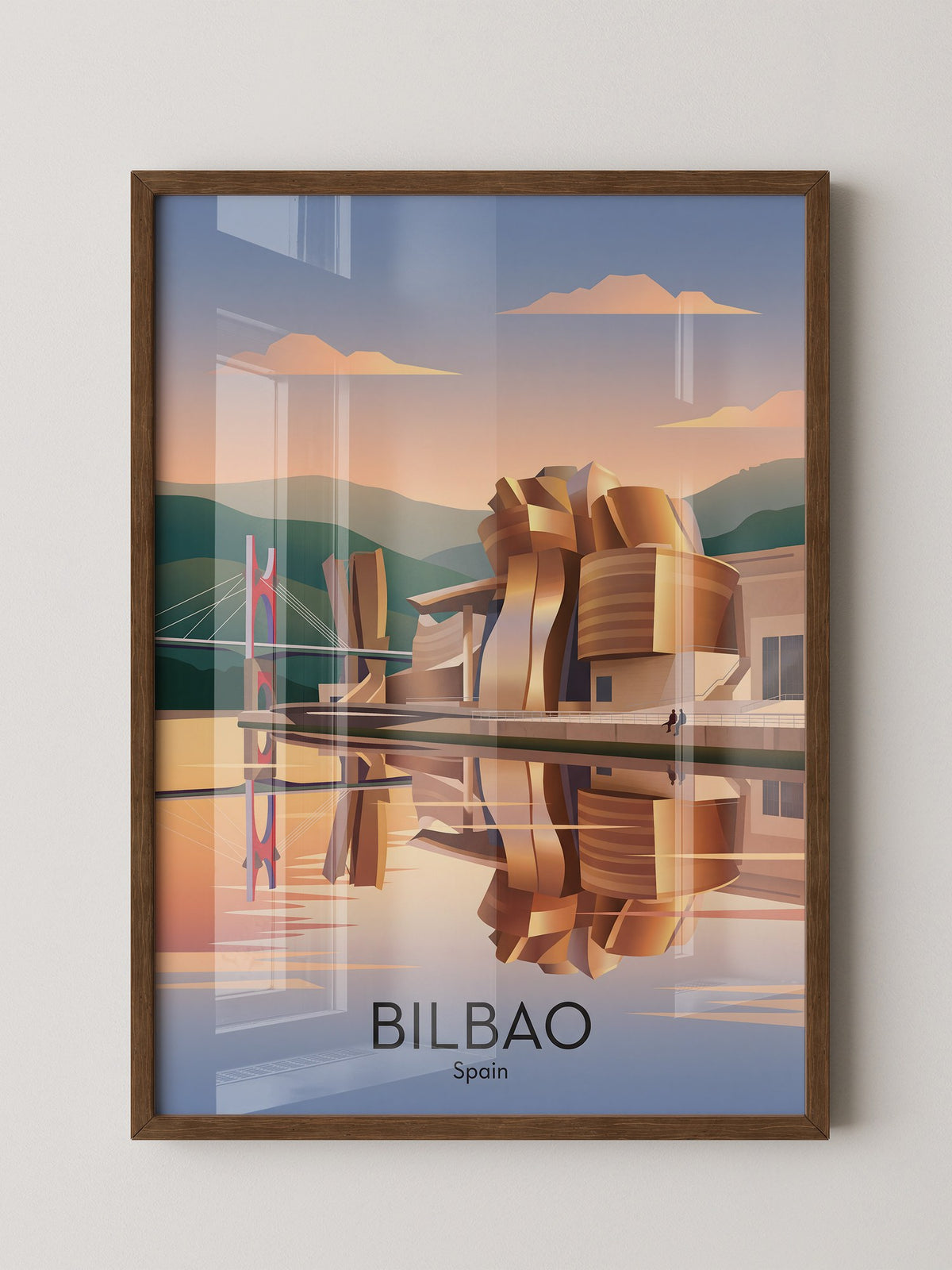 Bilbao Architektur Sonnenuntergang