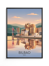 Bilbao Architektur Sonnenuntergang