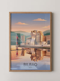 Bilbao Architektur Sonnenuntergang