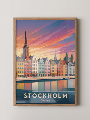 Stockholm Skyline Farbenpracht