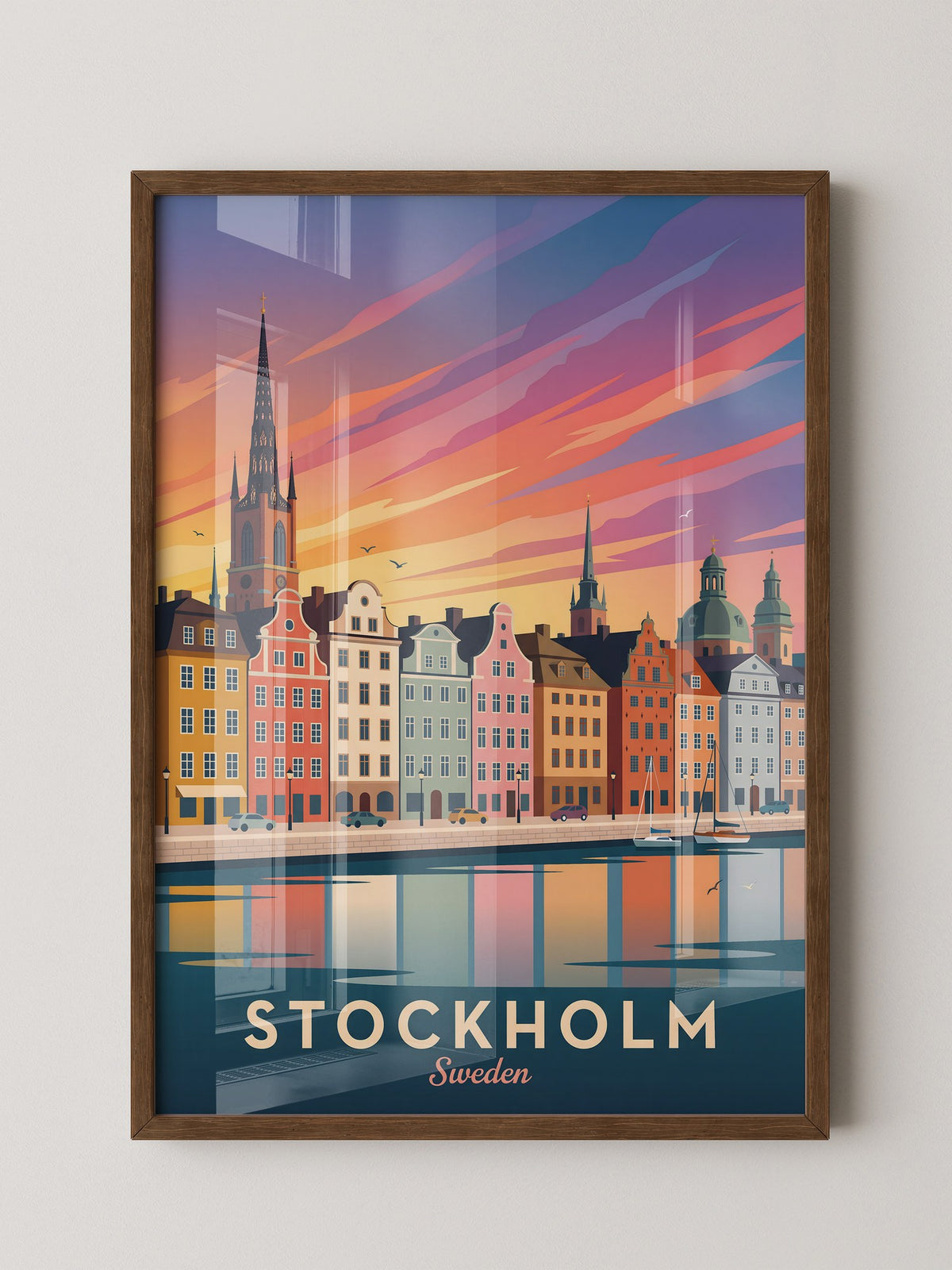 Stockholm Skyline Farbenpracht