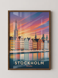 Stockholm Skyline Farbenpracht