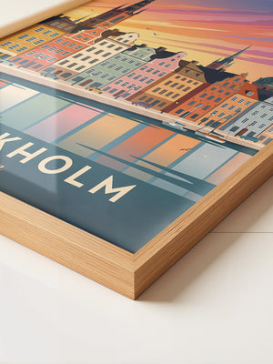 Stockholm Skyline Farbenpracht