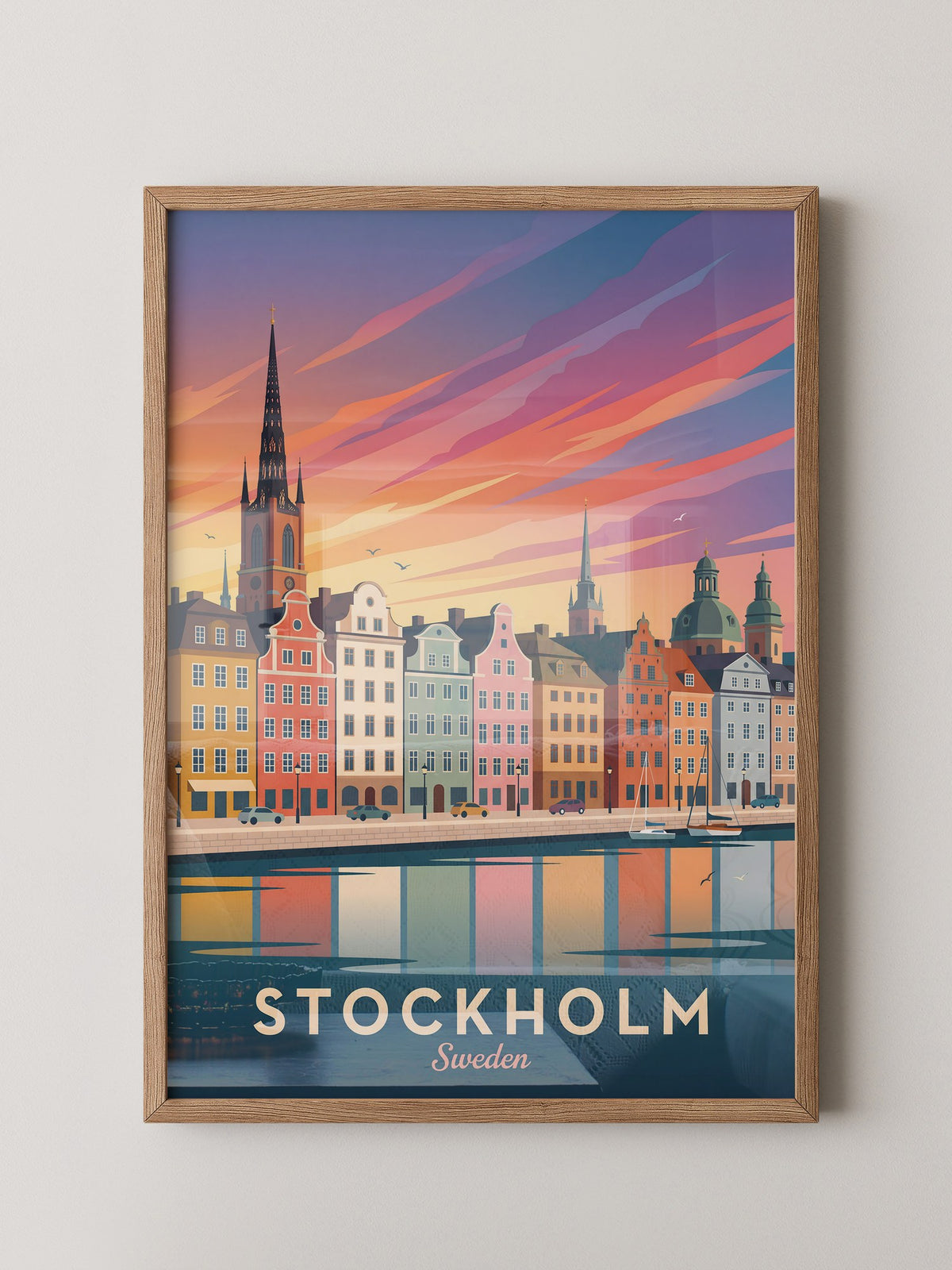 Stockholm Skyline Farbenpracht