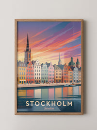 Stockholm Skyline Farbenpracht