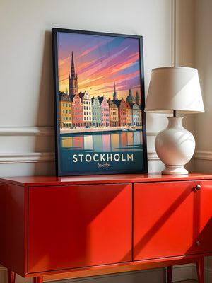 Stockholm Skyline Farbenpracht