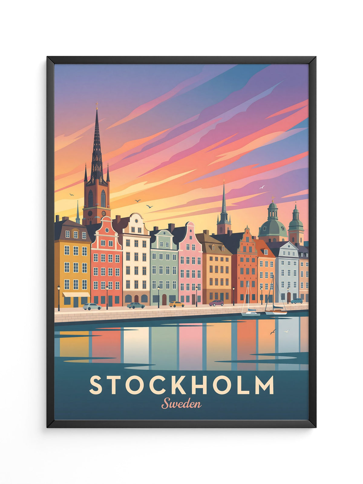 Stockholm Skyline Farbenpracht