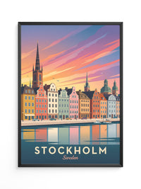 Stockholm Skyline Farbenpracht