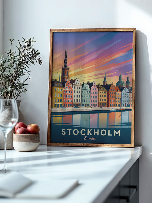 Stockholm Skyline Farbenpracht