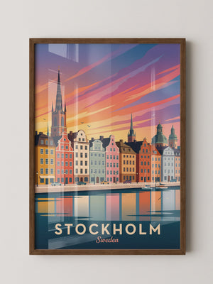 Stockholm Skyline Farbenpracht