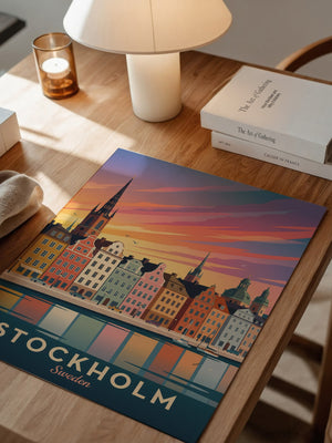 Stockholm Skyline Farbenpracht