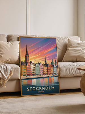 Stockholm Skyline Farbenpracht