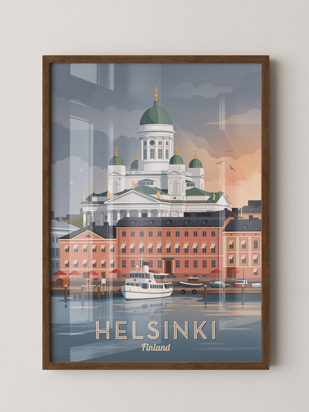 Helsinki Dom Sonnenuntergang