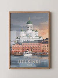 Helsinki Dom Sonnenuntergang