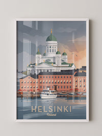 Helsinki Dom Sonnenuntergang