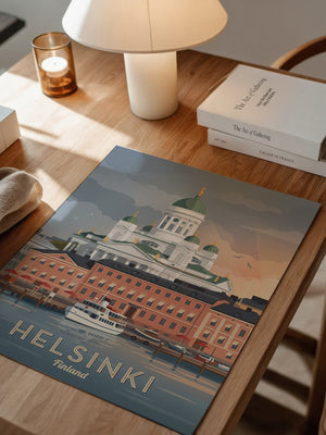 Helsinki Dom Sonnenuntergang