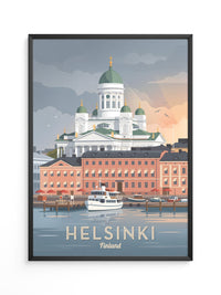 Helsinki Dom Sonnenuntergang