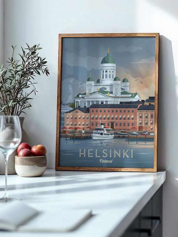 Helsinki Dom Sonnenuntergang