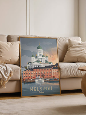 Helsinki Dom Sonnenuntergang