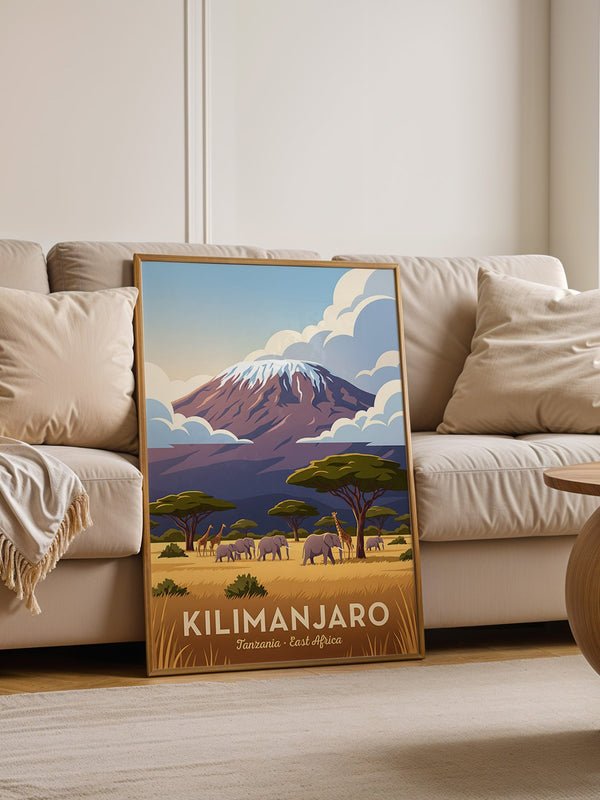 Kilimanjaro Savanne Illustration