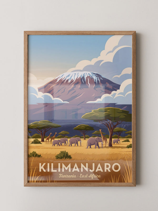 Kilimanjaro Savanne Illustration