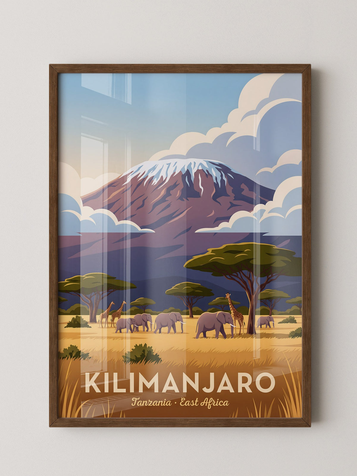 Kilimanjaro Savanne Illustration