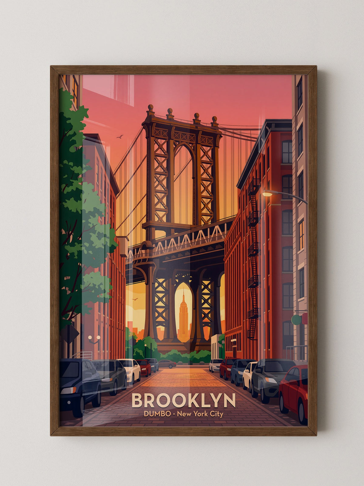 Brooklyn Abenddämmerung Perspektive