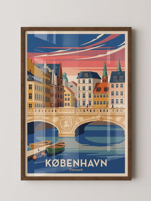 Kopenhagen Brücke Pastellfarben