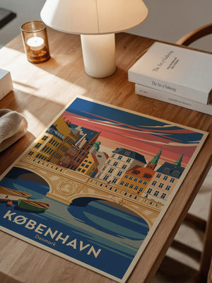 Kopenhagen Brücke Pastellfarben