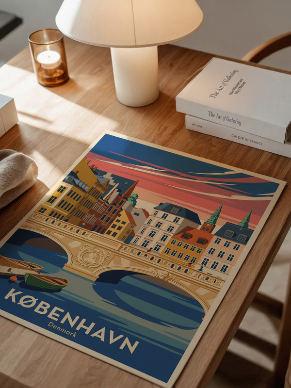 Kopenhagen Brücke Pastellfarben