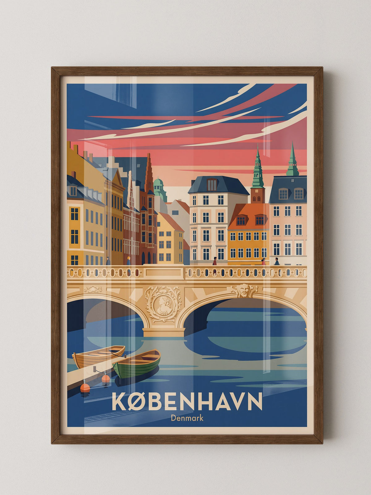 Kopenhagen Brücke Pastellfarben