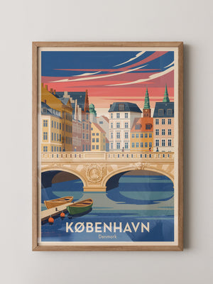 Kopenhagen Brücke Pastellfarben