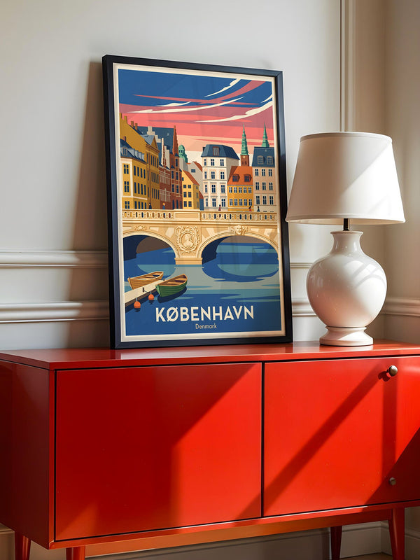 Kopenhagen Brücke Pastellfarben