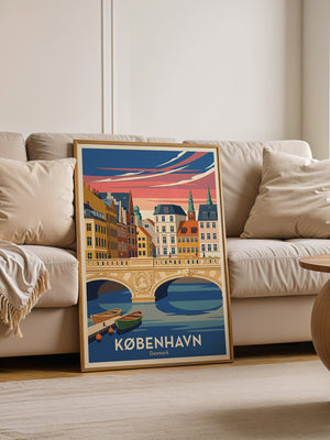Kopenhagen Brücke Pastellfarben