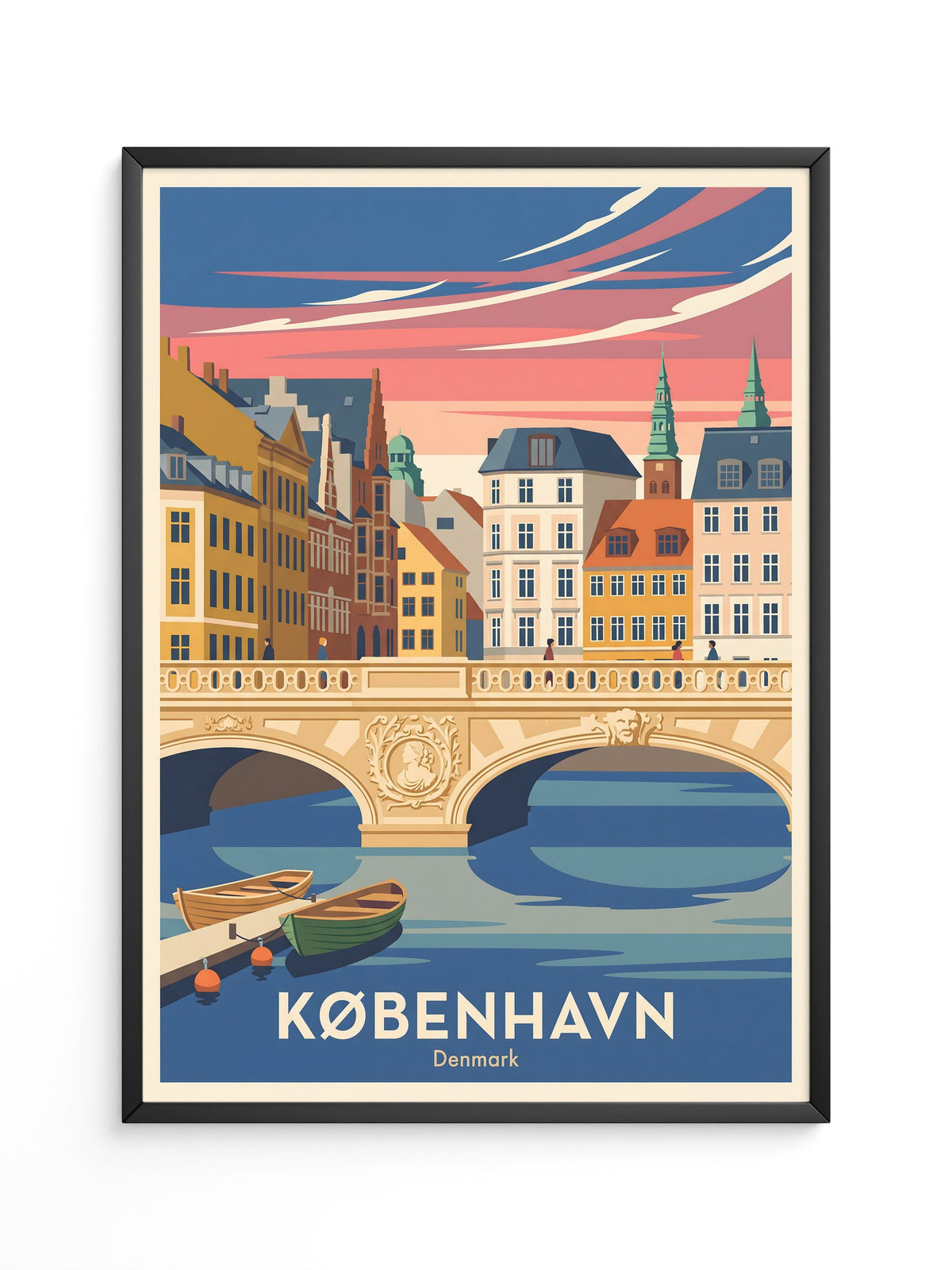 Kopenhagen Brücke Pastellfarben