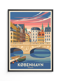 Kopenhagen Brücke Pastellfarben