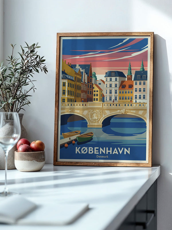 Kopenhagen Brücke Pastellfarben