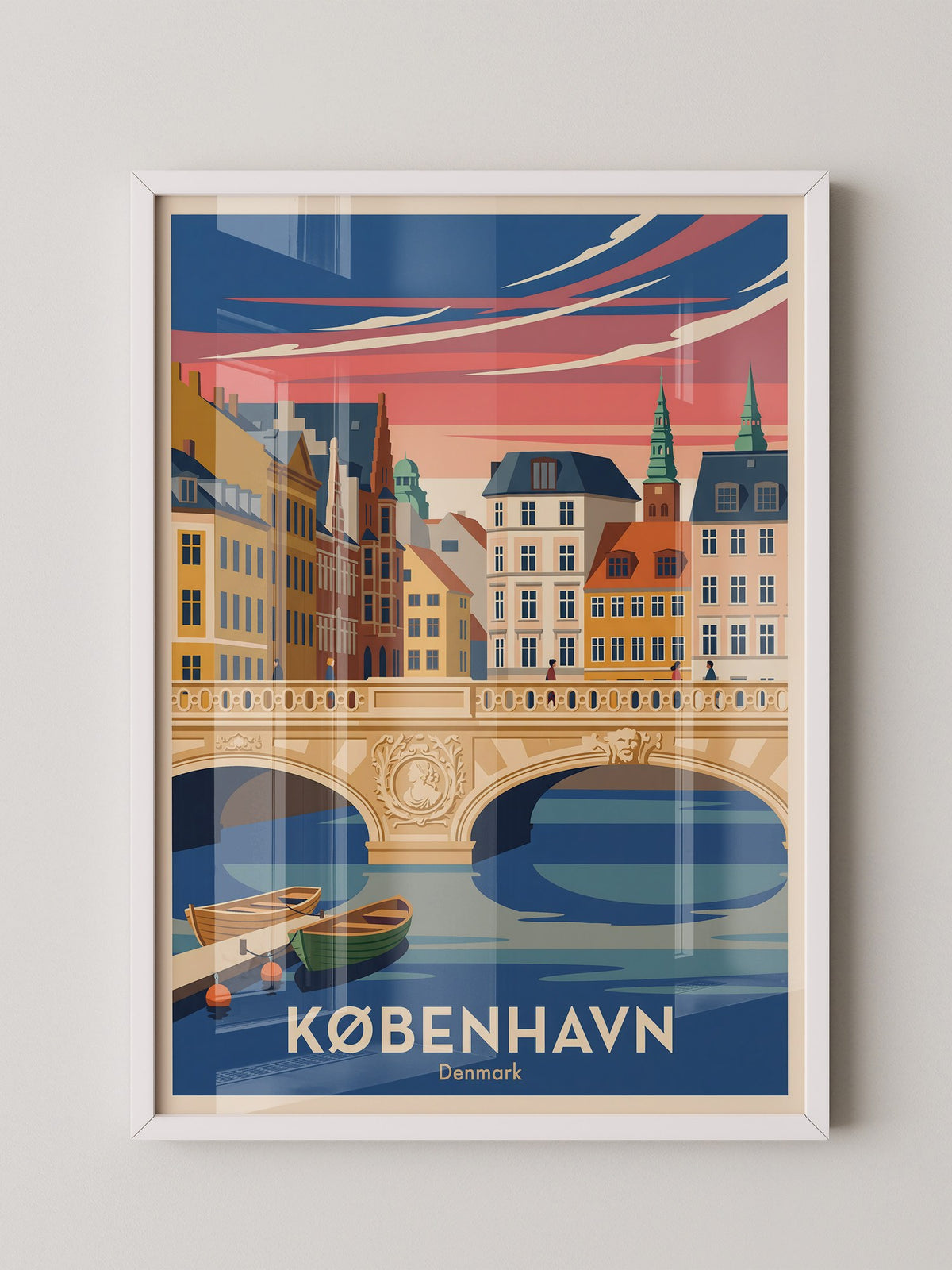 Kopenhagen Brücke Pastellfarben