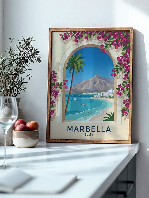 Marbella Küstenblick Bougainvillea